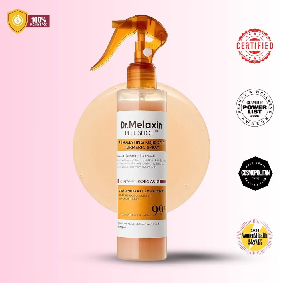 Dr. Melaxin Body Kojic Acid Turmeric Exfoliating Spray - Revvora