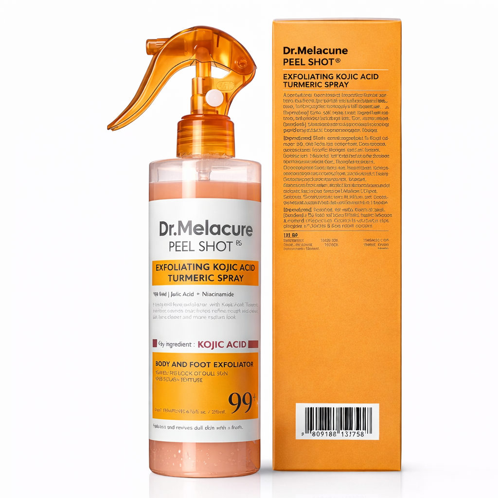 Dr. Melacure Body Kojic Acid Turmeric Exfoliating Spray - Buy 1 Get 1 FREE - Revvora