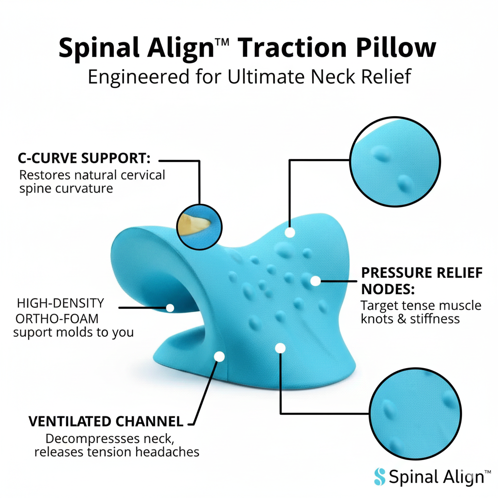 Spinal Align™ Traction Pillow - Revvora