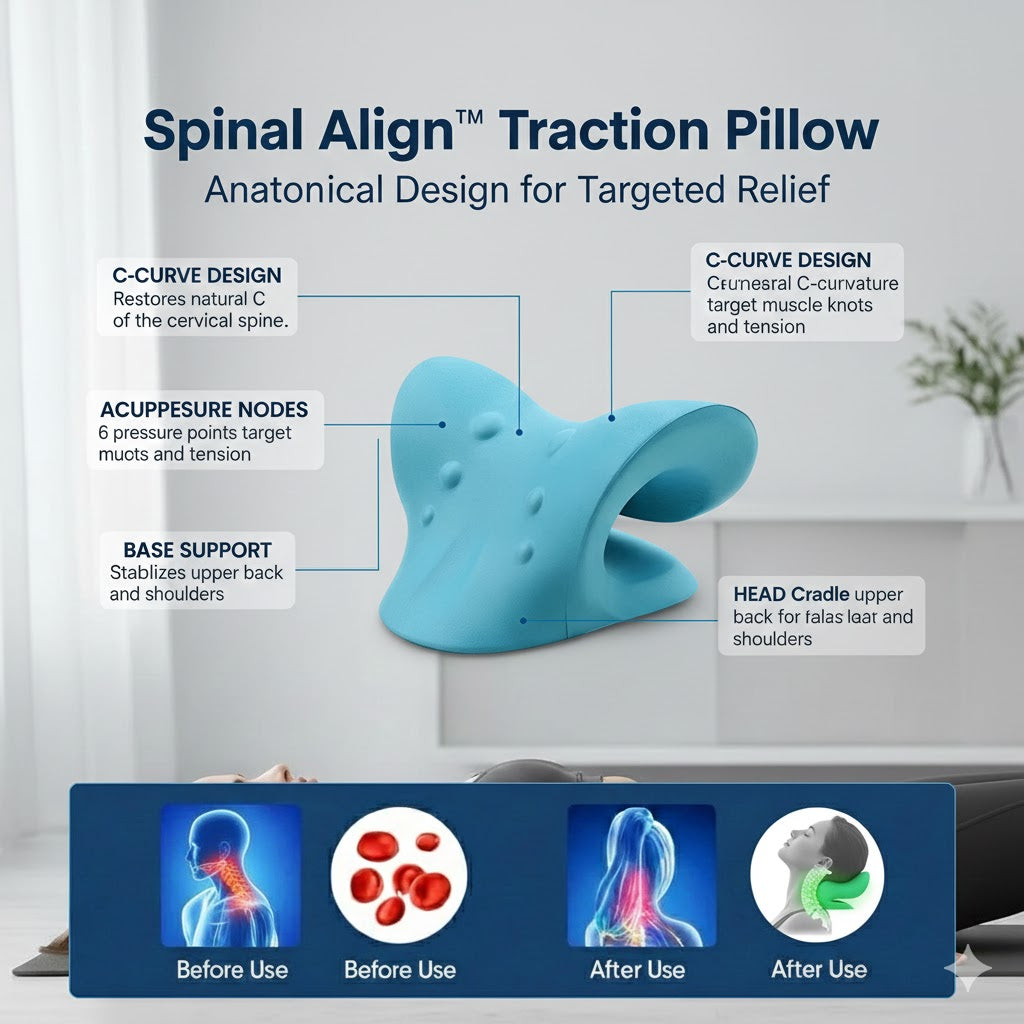 Spinal Align™ Traction Pillow - Revvora